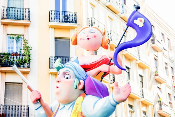 FALLAS в Valencia, Іспанія — стокове фото