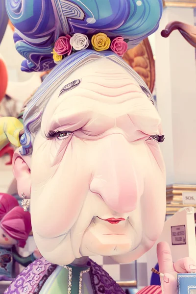 Fallas in valencia, Spanje — Stockfoto