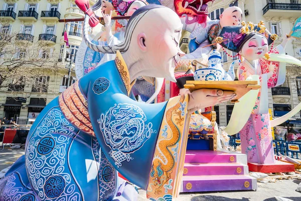 Fallas in valencia, Spanje — Stockfoto