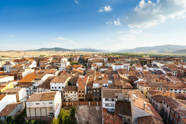 Aerial view of Spanish village — Stock Photo, Image
