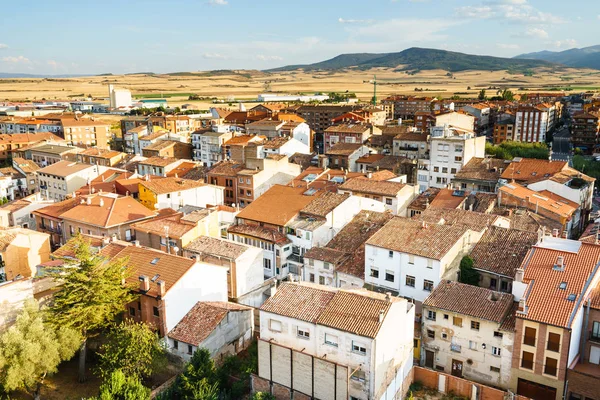 Luftaufnahme des spanischen Dorfes — Stockfoto