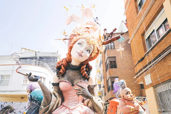 Fallas in Alzira, Valencie, Španělsko — Stock fotografie