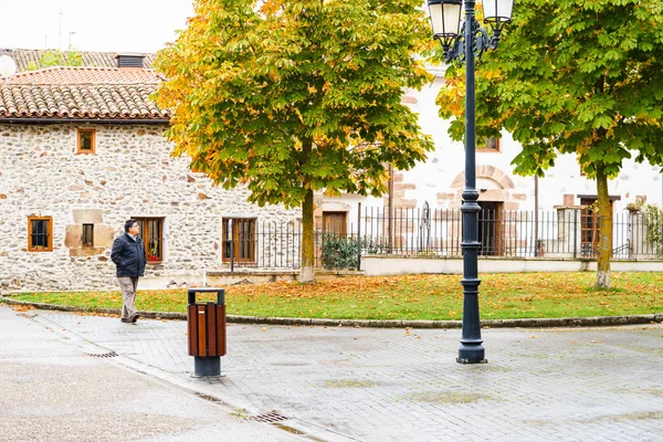 Empty street in small town — Stock Photo, Image