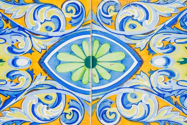 The tile with an eye ornament — Stock Photo, Image
