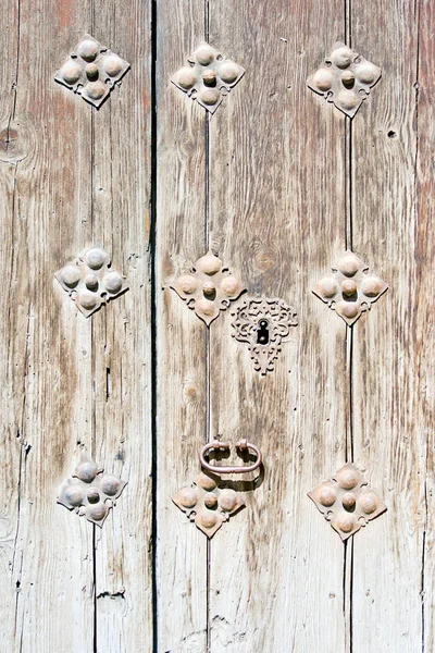 Wooden door close up — Stock Photo, Image