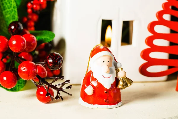 Brinquedo festivo como Papai Noel — Fotografia de Stock