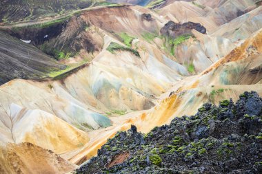 İzlanda'daki Milli Parkı Landmannalaugar
