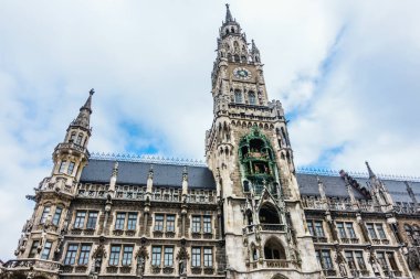Ünlü antik Marienplatz Münih, Almanya