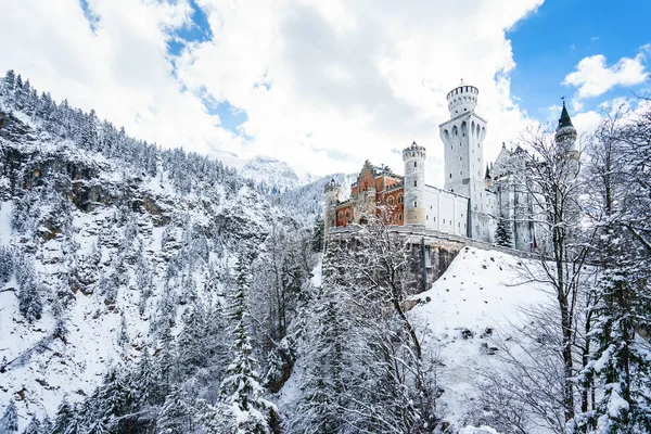 Château de Neuschwanstein en hiver — Photo