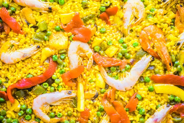 Close-up de deliciosa paella — Fotografia de Stock