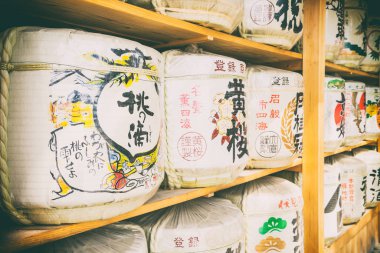 Kyoto, Japonya - 2 Nisan 2018 Heian-Jingu Tapınağı. Kyoto aynı zamanda 10 bin tapınak şehri olarak da bilinir..