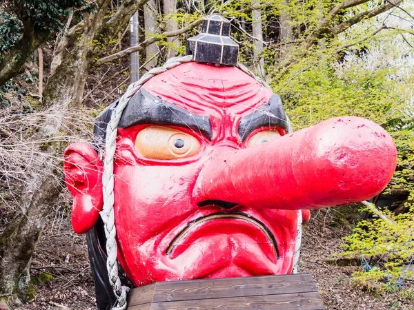 Kyoto, Japonya - 01 Nisan 2018: Kurama Tengu heykeli — Stok fotoğraf