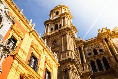 View of Malaga cathedral, Spain