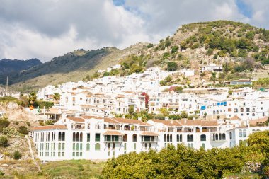 Beautiful view on city in mountains