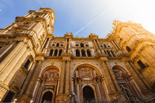 Vista de la catedral de Málaga, España — Foto de Stock