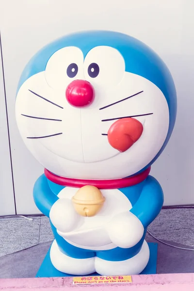 Tokyo Japon Avril 2018 Sculpture Personnage Animation Nommé Doraemon Dans — Photo