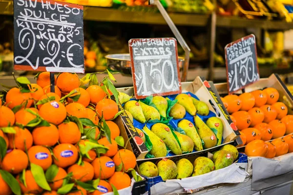 Malaga Spanien Januar Lebensmittel Auf Dem Zentralen Markt Januar Málaga — Stockfoto
