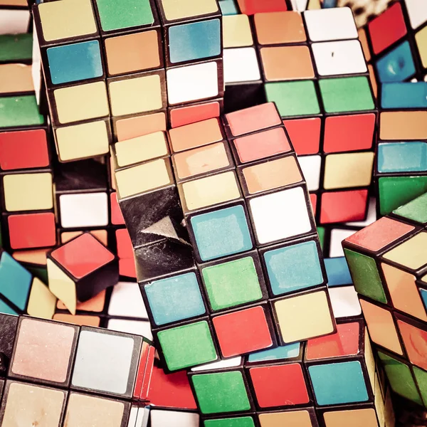 Colorful Broken Dice Game — Stock Photo, Image