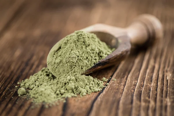 Portion of Stevia leaf powder — Stock Photo, Image