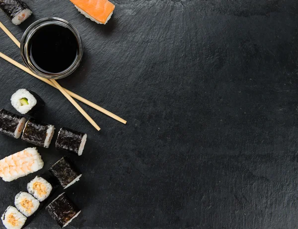 Portion of fresh made Sushi — Stock Photo, Image