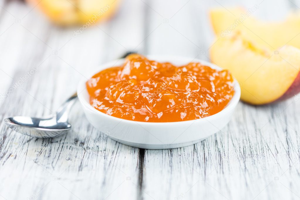 Fresh made Peach Jam — Stock Photo © HandmadePicture 127440044