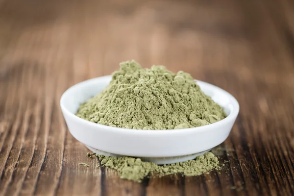 Portion of Stevia leaf powder — Stock Photo, Image