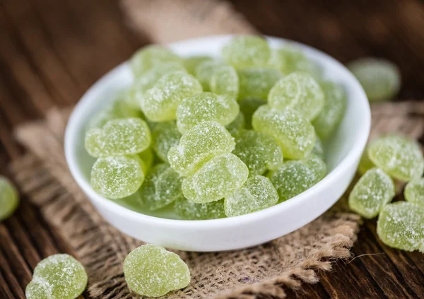 Apple flavoured gummy candies