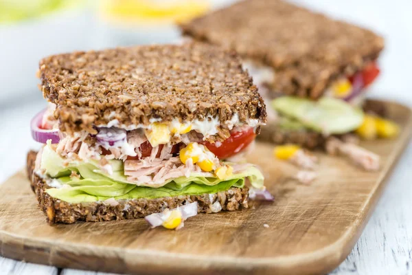 Fresh made Tuna sandwiches — Stock Photo, Image
