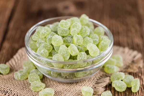 Apple flavoured gummy candies — Stock Photo, Image