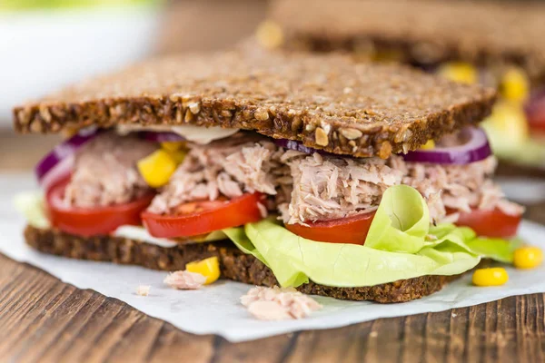 Fresh made Tuna sandwich — Stock Photo, Image