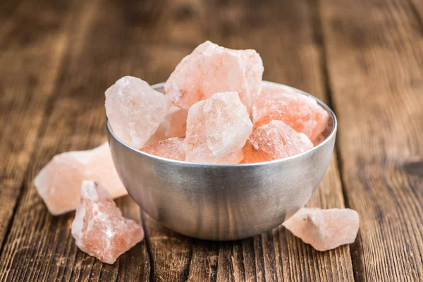 Porção de sal rosa — Fotografia de Stock