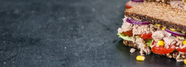 Sandwich au thon avec pain complet — Photo