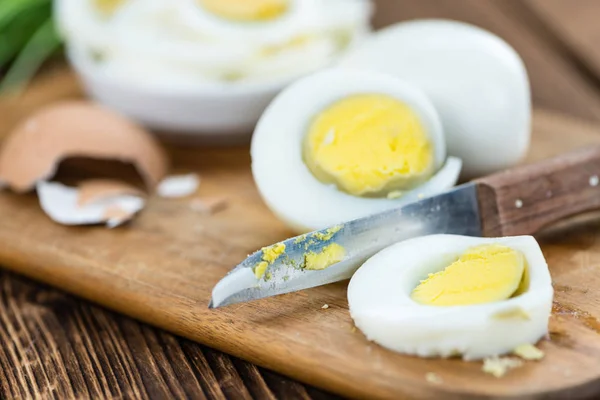 Dilimlenmiş yumurta bölümünü — Stok fotoğraf