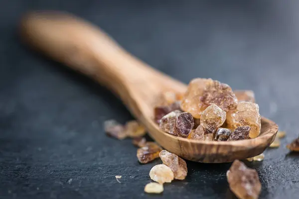 Portion of brown Rock Candies — Stock Photo, Image