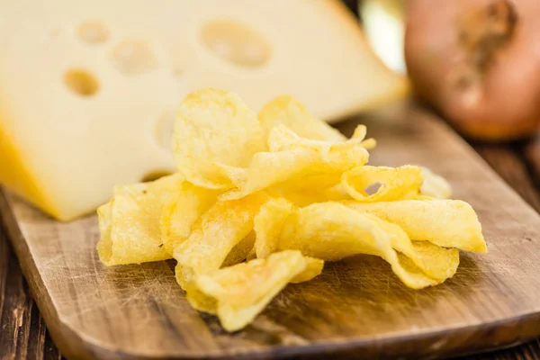 Batatas fritas de queijo e cebola — Fotografia de Stock