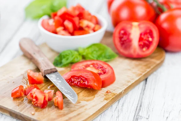 Tomates en cubitos caseros — Foto de Stock