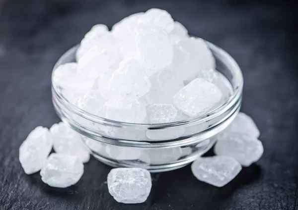 Portion of white Rock Candies — Stock Photo, Image