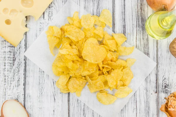 치즈와 양파 감자 칩 — 스톡 사진