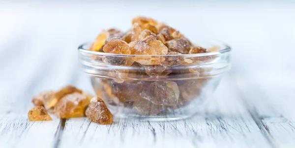 갈색 바위 사탕 나무 테이블 — 스톡 사진