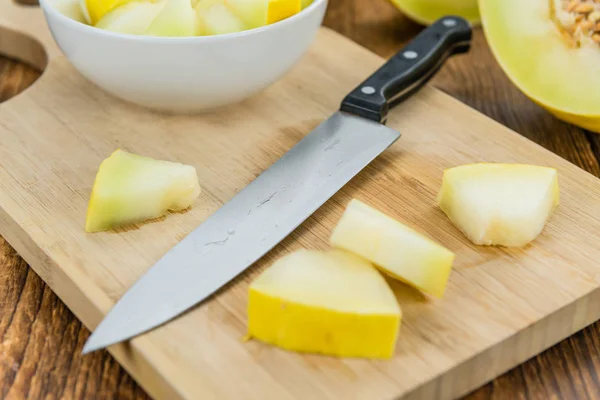 Portion of Yellow Honeydew Melon — Stock Photo, Image