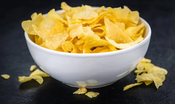 Homemade Cheese and Onion Potato Chips — Stock Photo, Image