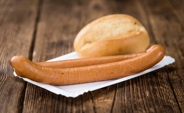 Wiener Sausages on a vintage background — Stock Photo, Image