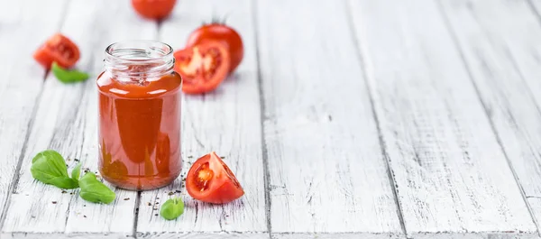 Hemgjord tomatketchup — Stockfoto