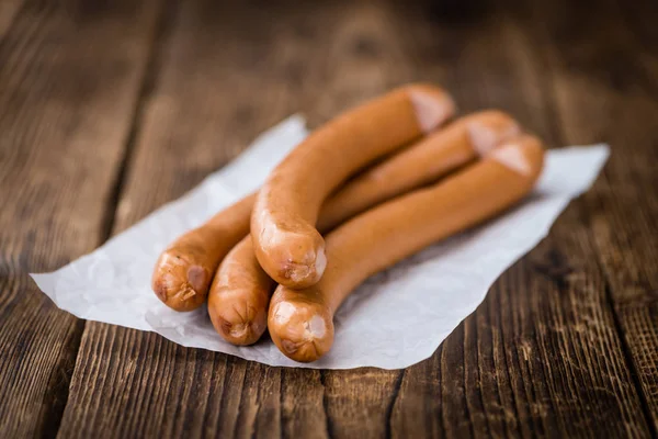 Wiener Sausages on a vintage background — Stock Photo, Image