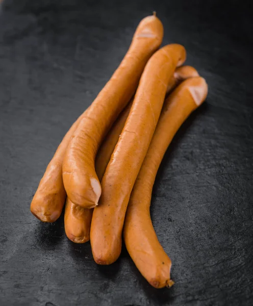Wiener λουκάνικα ένα εκλεκτής ποιότητας φόντο — Φωτογραφία Αρχείου