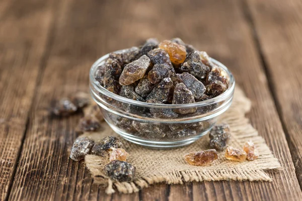 Porzione di caramelle di roccia marroni — Foto Stock