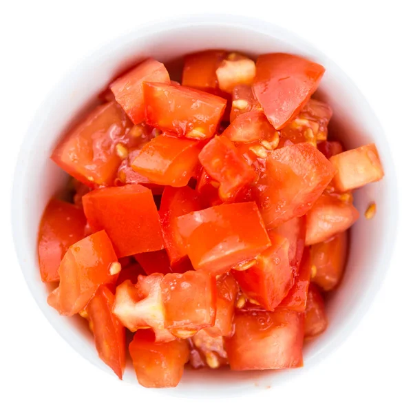 新鮮なトマトをカット — ストック写真