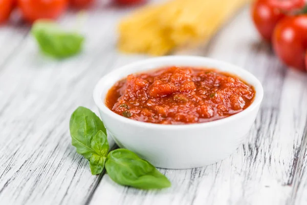 Домашній томатний соус — стокове фото