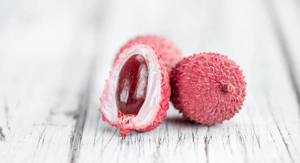 Del av litchi frukter — Stockfoto