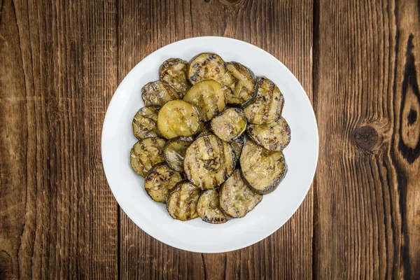 Zucchini grigliati sul piatto — Foto Stock